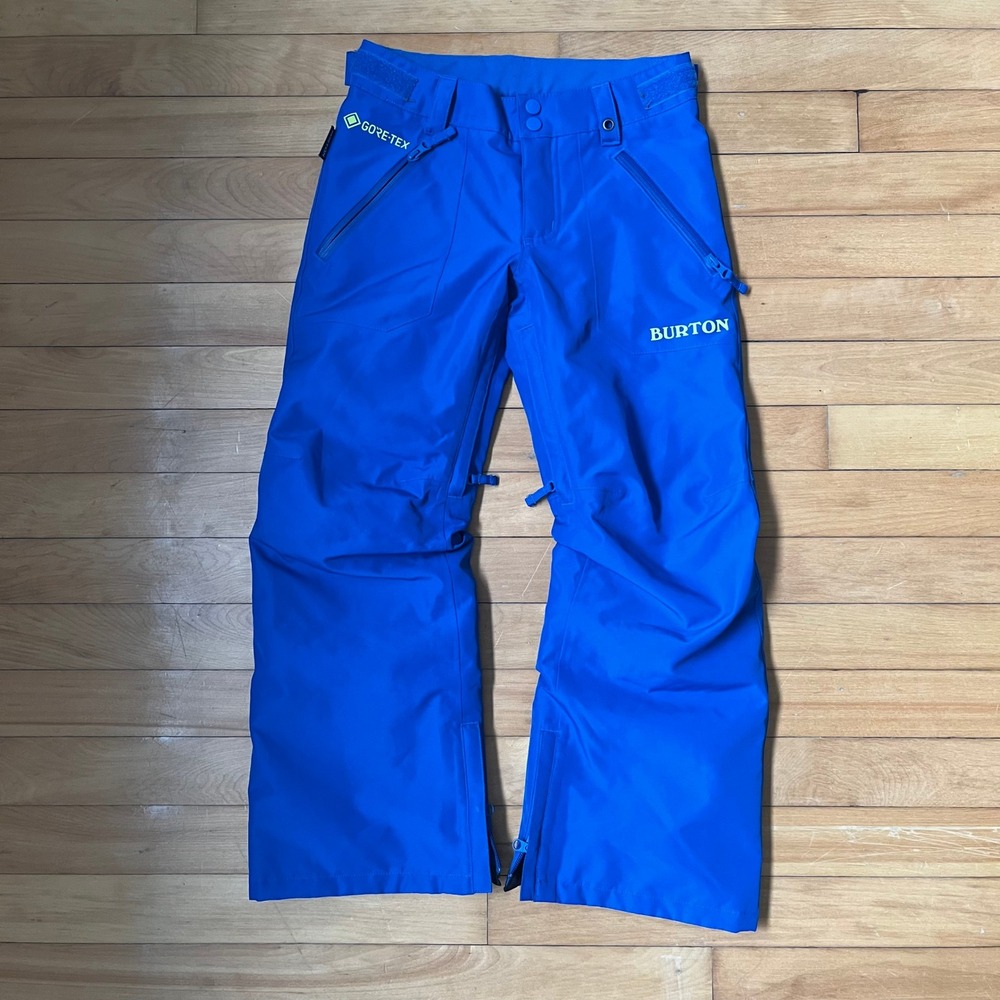 Burton Boys Gore-Tex Snow Pants Blue Waterproof Snowboard Ski Size S 8 26x24